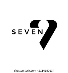 number 7 logo design. 7 logo identity