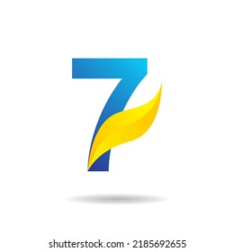 Number 7 Logo Elegant Cool Design Stock Vector (Royalty Free ...