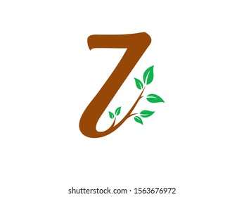 Number 7 logo or symbol template design