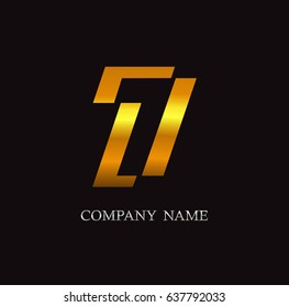 Number 7 logo.Vector logo template.
