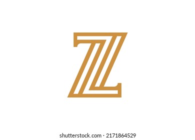 Number 7 Monoline Logo Vector