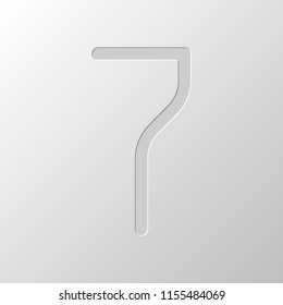 Number 7 Numeral Seventh Paper Design Stock Vector Royalty Free 1155484069 Shutterstock Number 7 Numeral Seventh Paper Design Stock Vector Royalty Free 1155484069 Shutterstock