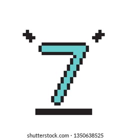 Number 7 Pixel art
