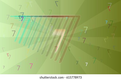 Number 7 texture icon