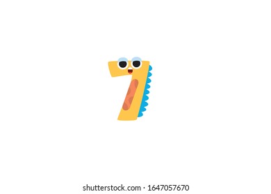 Ilustración de icono del vector número 7