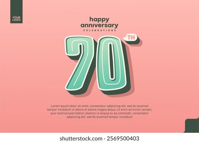 Number 70 logo icon design, 70th birthday logo number, anniversary 70