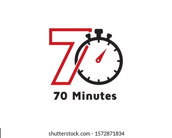 Number 70 logo or symbol template design