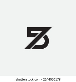 Diseño monograma número 75 o 57.