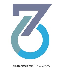 Number 76 logo vector. Suitable for iconic logo.