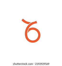 number 76 rotate symbol logo vector 