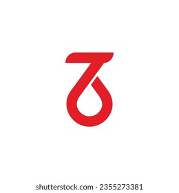 number 76 simple geometric logo vector