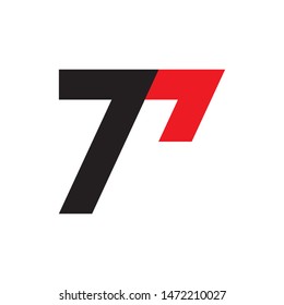 Number 7p Logo Design Vector Stock Vector (Royalty Free) 1472210027 ...