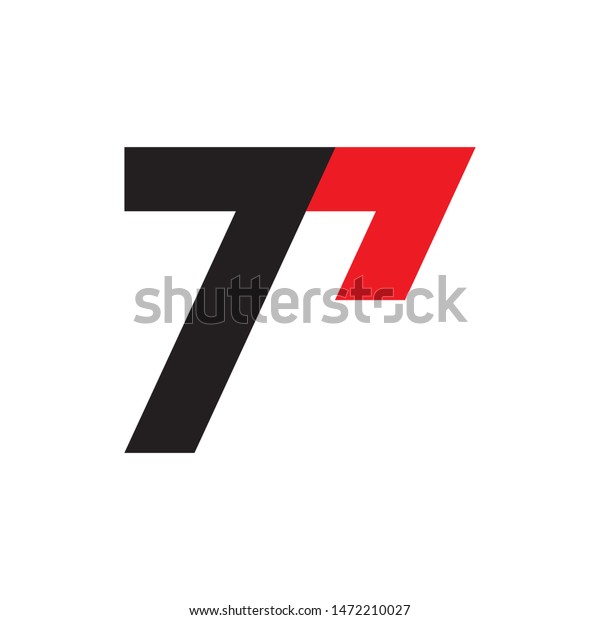 Number 7p Logo Design Vector Stock Vector (Royalty Free) 1472210027 ...