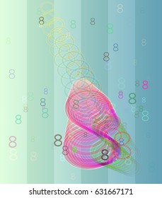 Number 8 art design