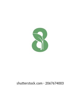 Nummer 8-Symbol-Design-Vorlage