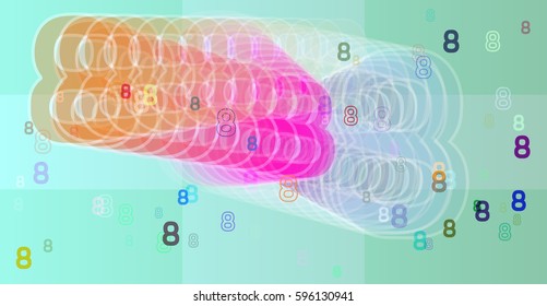 Number 8 idea vector