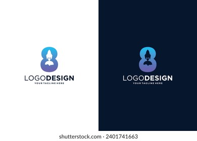 Number 8 logo design for marketing, finance, investment and business