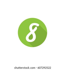 number 8 logo vector