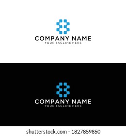 Number 8 logo. Vector logotype design.