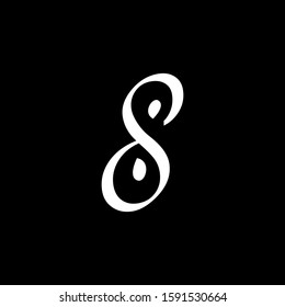 Number 8 logo Vector Template Design Illustration. number eight symbol icon. abstract eight logo.