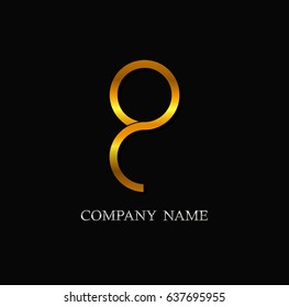 Number 8 logo.Vector logo template.