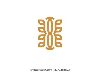 Number 8 Monoline Logo Vector