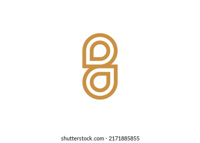 Number 8 Monoline Logo Vector