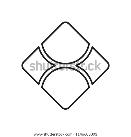 number 8 square logo vector