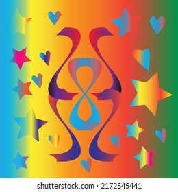 
Número 8 y estrella fondo de Batik