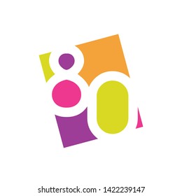 Number of 80 design template