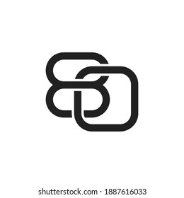 Number 80 vector design logo with black and white background.