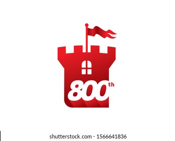 Number 800 logo or symbol template design