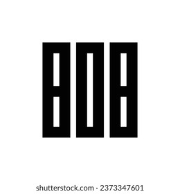 Nummer 808 quadratisches Logo-Designvorlage, Vektorgrafik