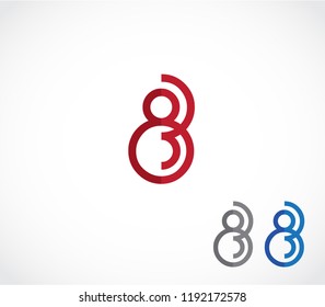 Number 83 vector