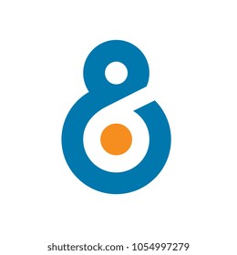 Number 86 or 68 Logo, Vector Illustration