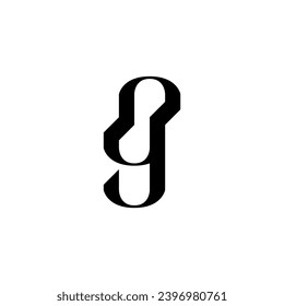 Number 89 logo design. initial g logo identity