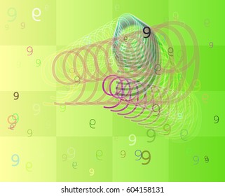 Number 9 art design