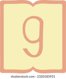 Number 9 Count Digit Numeric Numbering Ranking Numerical Numbers Text