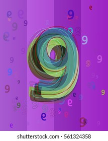 Number 9 idea texture