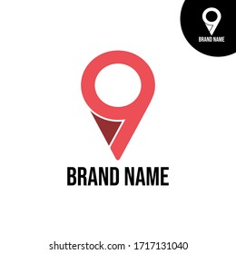 Número " 9 " e Ilustración con el logotipo de localización buena para la agencia de viajes o empresa