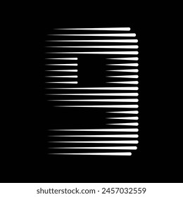 9 Zahlenzeilen Logo-Symbol-Illustration