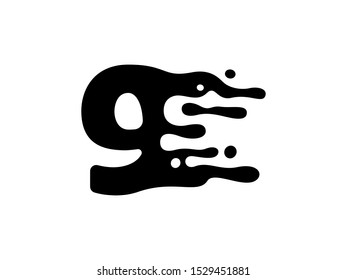 Number 9 logo or symbol template design