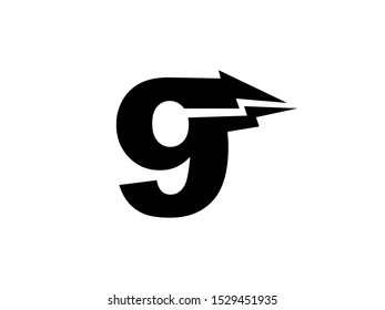 Number 9 logo or symbol template design