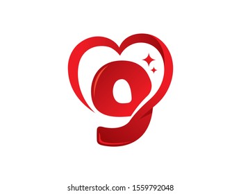 Number 9 logo or symbol template design