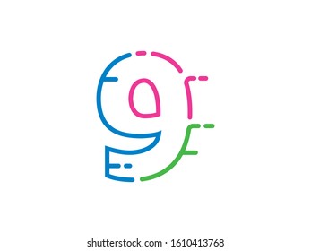 Number 9 logo or symbol template design