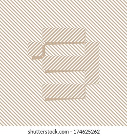 Number 9, optical illusion