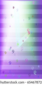 Number 9 pattern texture