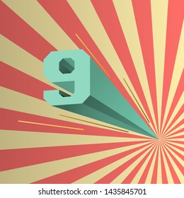 retro number 9
