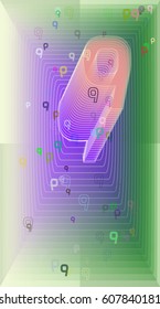 Number 9 texture design