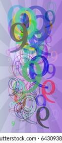 Number 9 texture icon